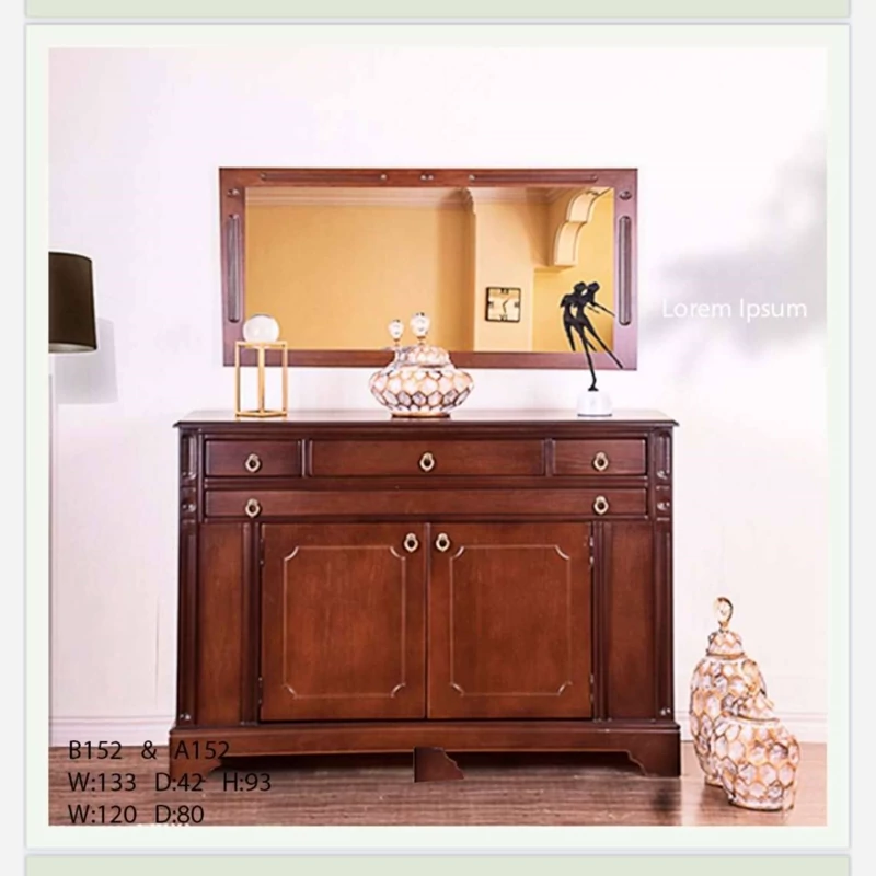 بوفه با کد B152آینه با کد A152این محصول با بهترین متریال وبهترین یراق تولید شده وخواسته فروش خوبی برای ما به ارمغان بیار